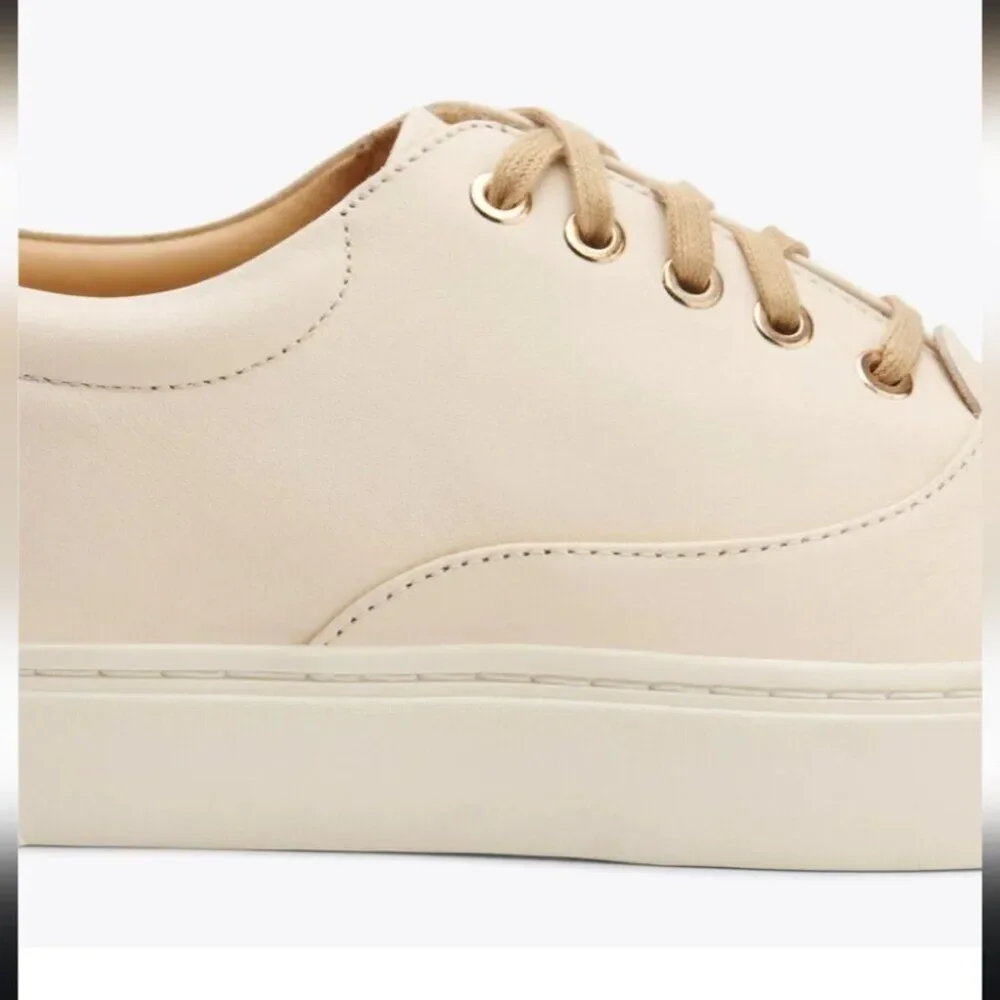 Nisolo Everyday Classic Leather Sneaker Water Resistant 10 Bone